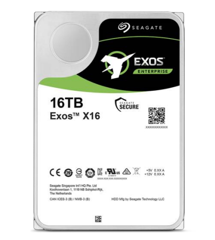 SEAGATE HDD INTERNO EXOS 16TB 3,5 SATA 6GB/S 7200RPM BUFFER 256MB