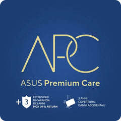 ASUS PREMIUM CARE - ESTENSIONE DI GARANZIA 12 MESI + 36 MESI KASKO PUR NOTEBOOK COMMERCIAL