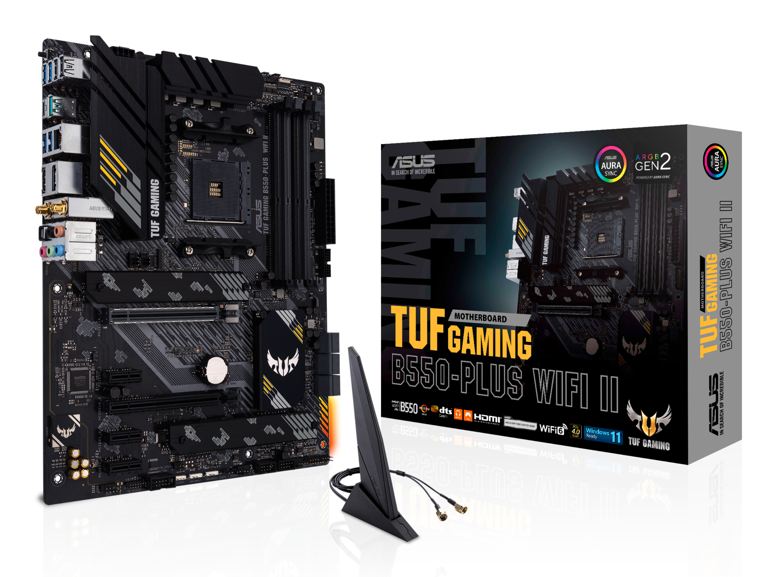 ASUS MB AMD B550, GAMING B550 PLUS WIFI II, AM4 WIFI6,USB3.2GEN2,PCIEGEN4