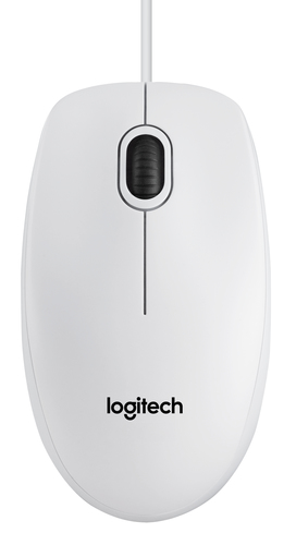 MOUSE LOGITECH "B100 Mouse White USB" 3 tasti 800dpi oem