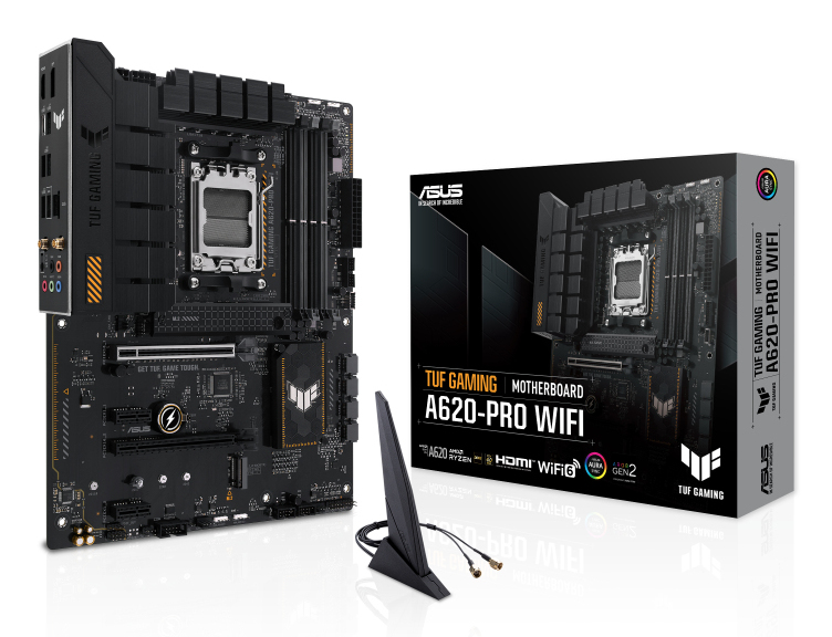 ASUS MB AMD A620, TUF GAMING A620-PRO WIFI, AM5, WIFI, ATX, 90MB1FR0-M0EAY0