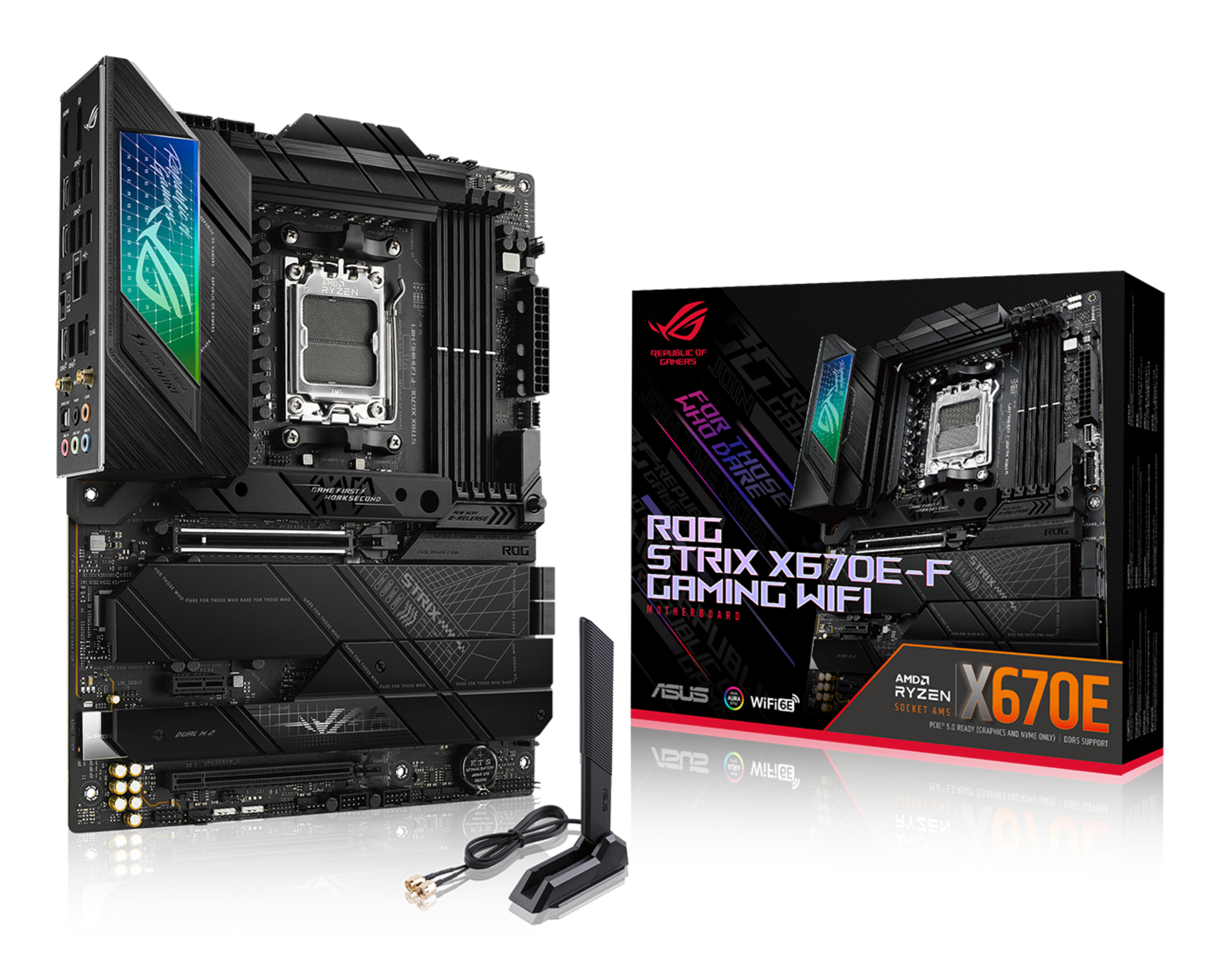 ASUS MB AMD X670E, ROG STRIX X670E-F GAMING WIFI DDR5, AM5, ATX, 90MB1BA0-M0EAY0