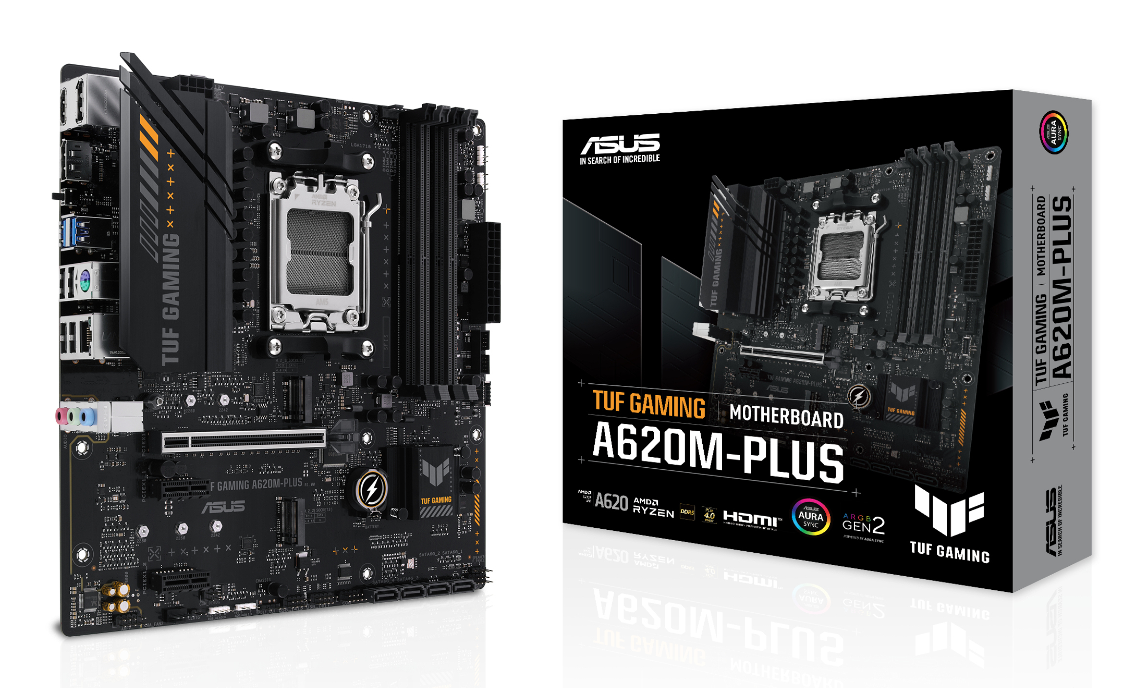ASUS MB AMD A620, TUF GAMING A620M-PLUS, AM5, 90MB1EZ0-M0EAY0