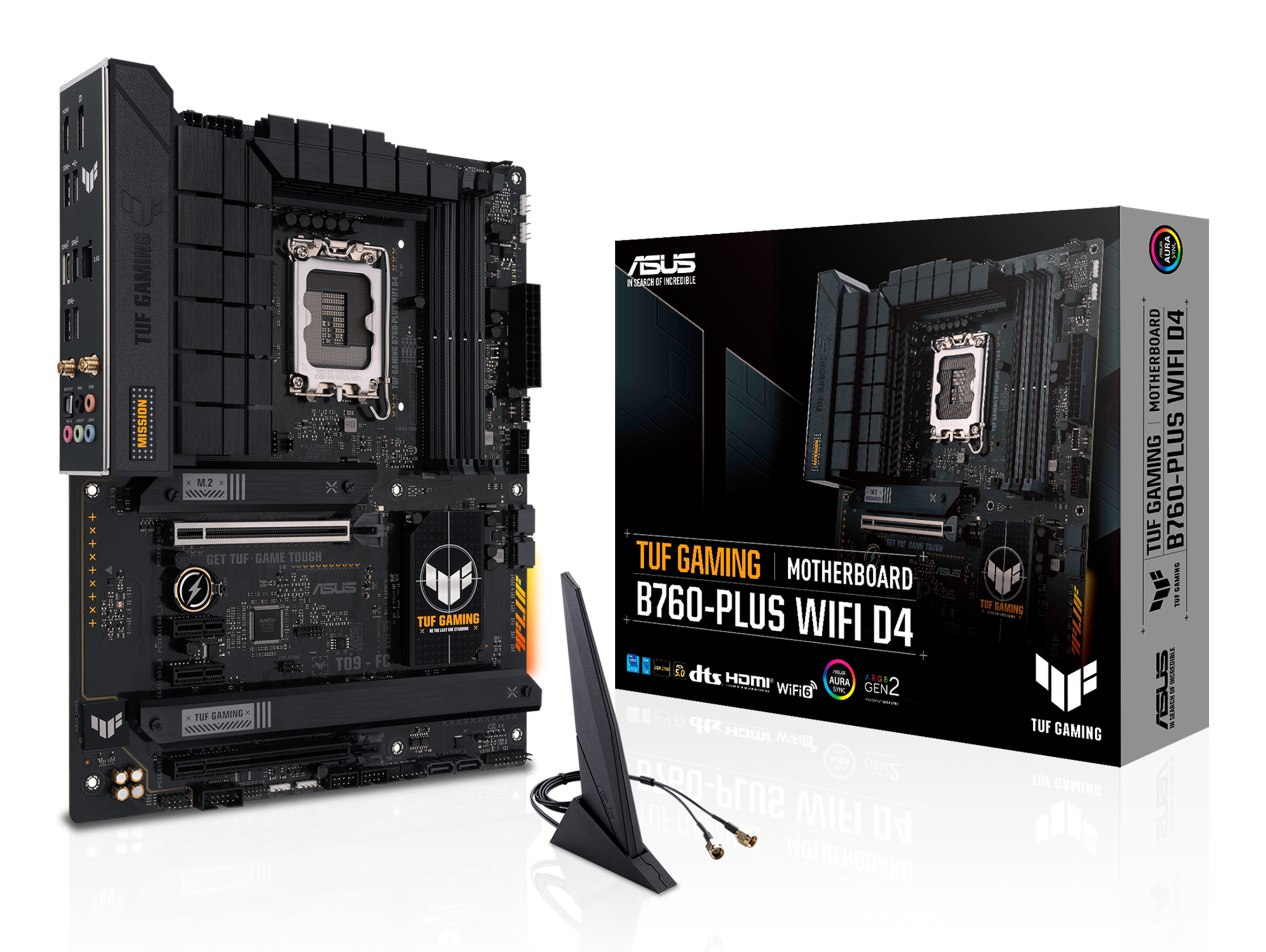 MB ASUS TUF GAMING B760-PLUS WIFI D4 LGA1700 (RAPTOR LAKE) 4DDR4 HDMI+DP M2 ATX