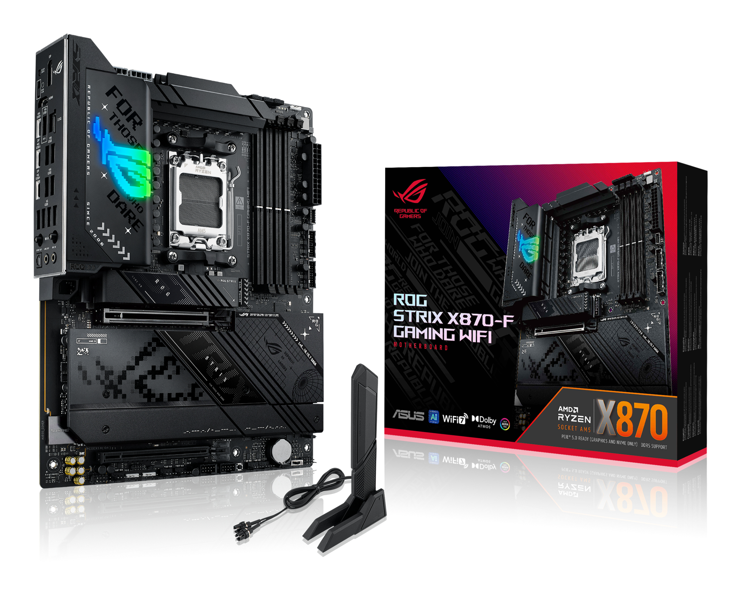 ASUS MB AMD X870E,ROG STRIX X870-F GAMING WIFI,AM5,X870,USB4,MB