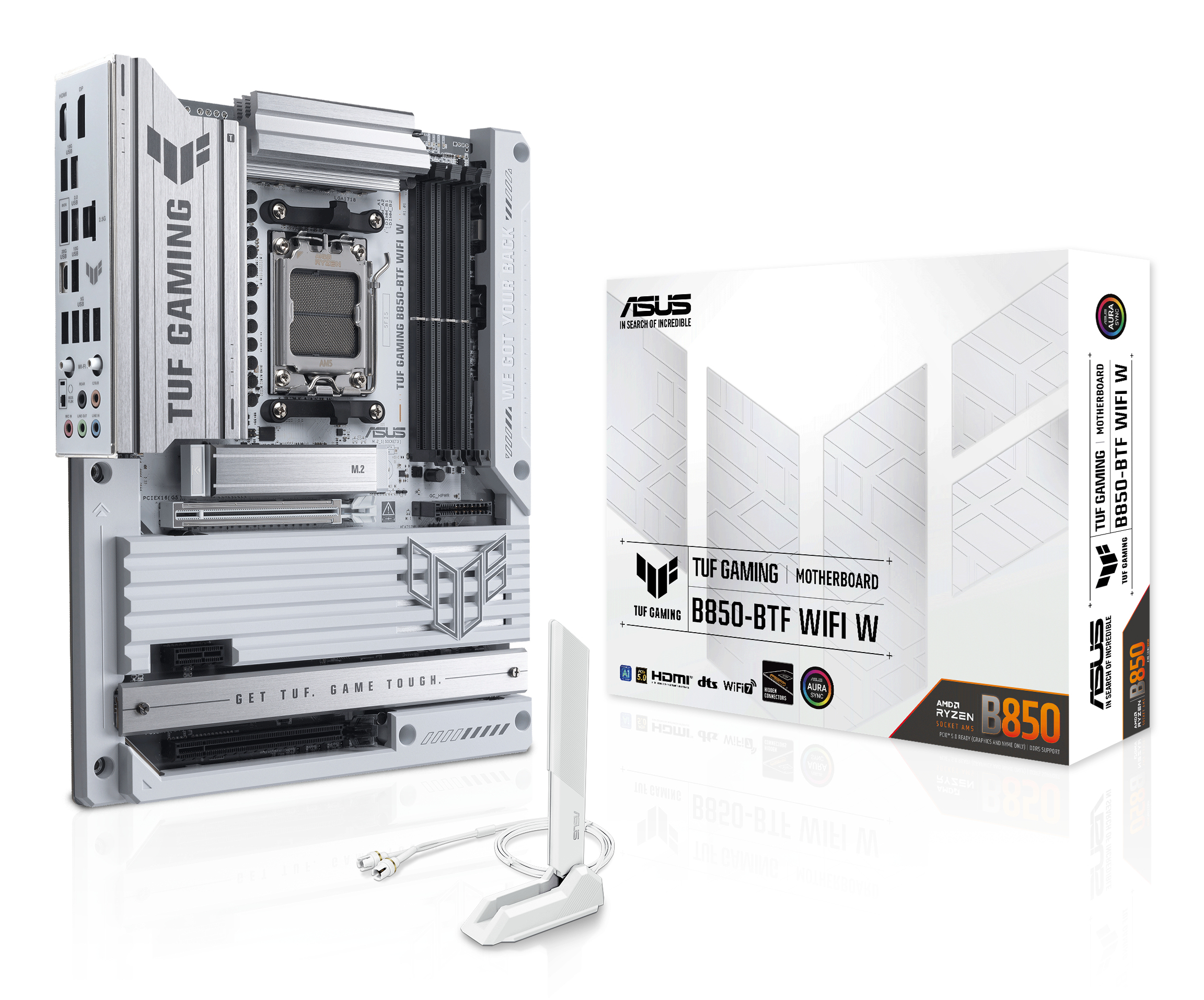 ASUS MB TUF GAMING B850 BTF WIFI AM5,B850,USB20G,WIFI7,AURA,BTF