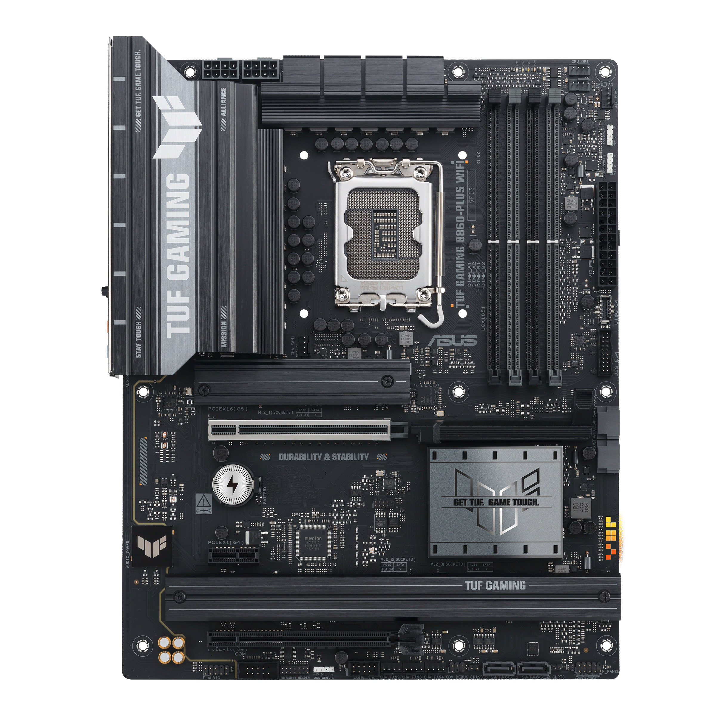 MB ASUS TUF GAMING B860-PLUS WIFI LGA B860 (ARROW LAKE) 4DDR5 HDMI+DP+TYPE-C T 3*M2 WIFI7 PCIE 4.0 ATX