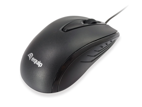 MOUSE USB EQUIP 245107 OTTICO compatto - NERO- 1000dpi