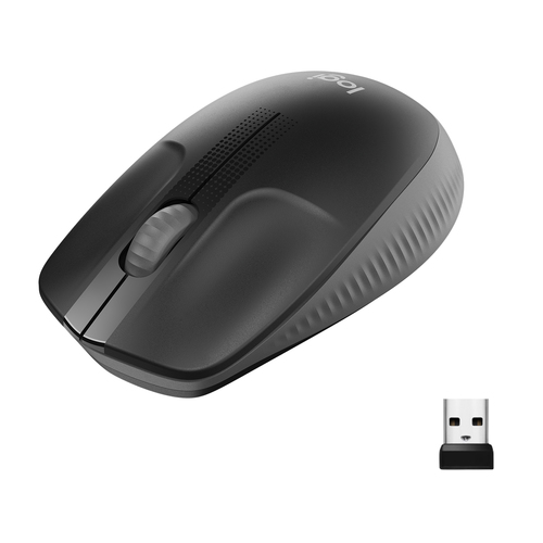 LOGITECH MOUSE WIRELESS M190 FULL-SIZE, OTTICO, USB, ANTRACITE