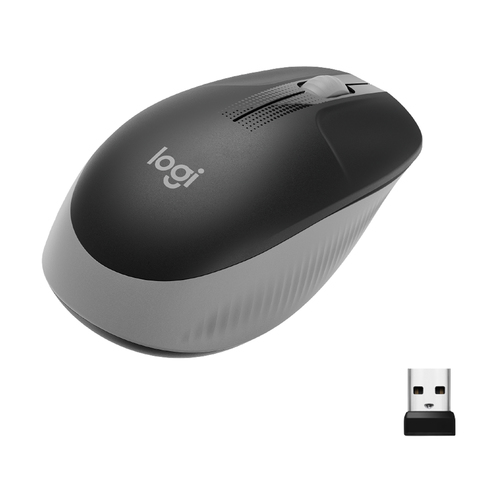 MOUSE LOGITECH "Wireless Mouse M190 " USB 1000 dpi 3 PULSANTI GRIGIO 910-005906