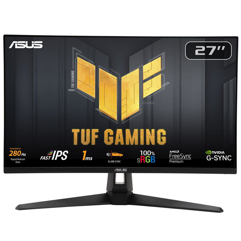 MONITOR ASUS LED 27" VG279QM1A FAST IPS FHD 1920 x 1080 280Hz 1ms 300cd/M 1000:1 2X2W 2 X HDMI 1 X DP 1 X USB