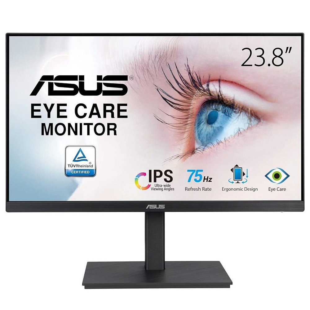 MONITOR ASUS LED 23.8" Wide VA24EQSB IPS 1920x1080 Full HD 5ms 300cd/m² 1000:1 (100.000.000:1) 2x2W MM PIVOT Reg.H VGA HDMI DP