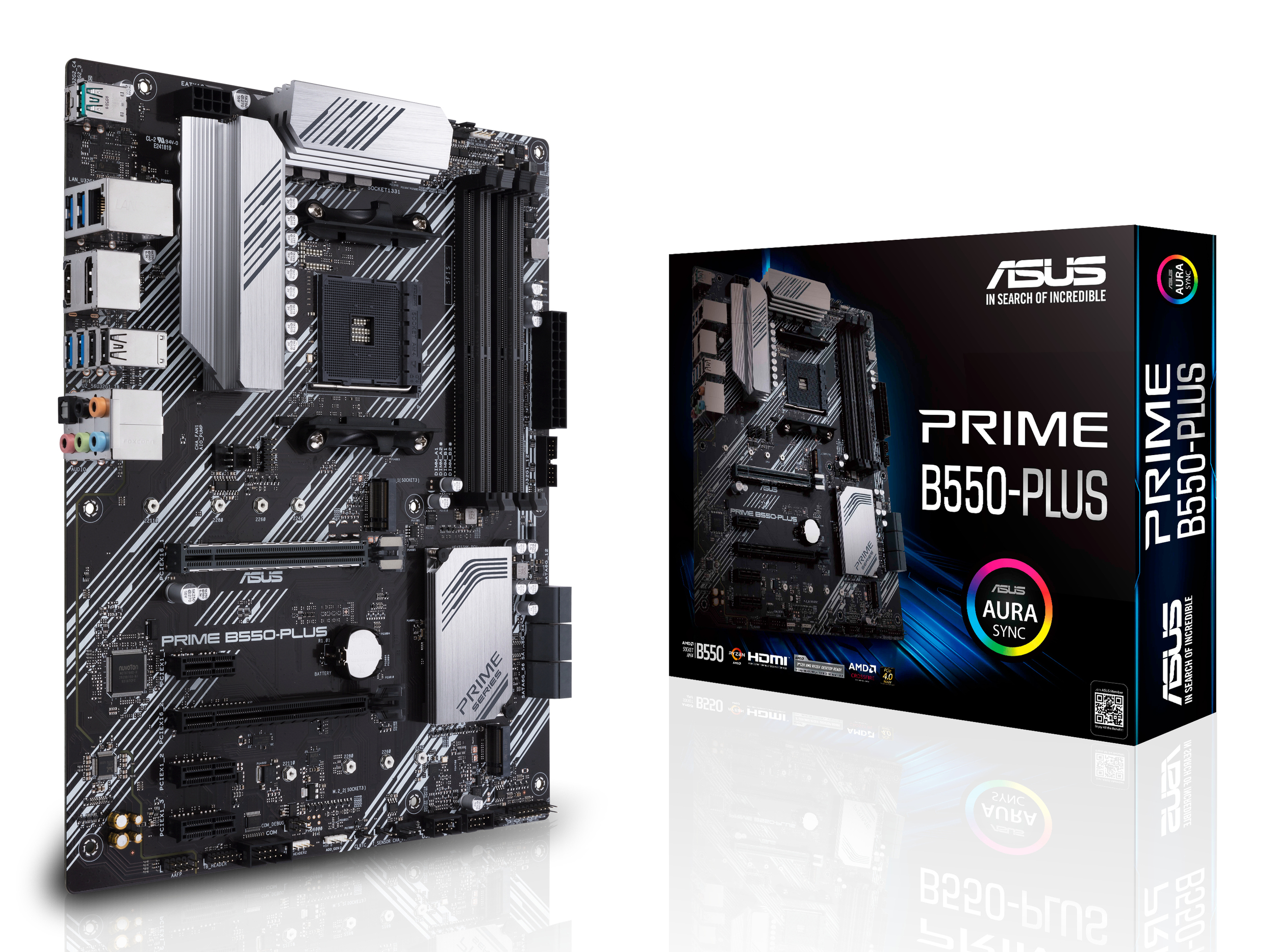 ASUS MB AMD B550, PRIME B550-PLUS AM4 4DDR4 HDMI DP ATX
