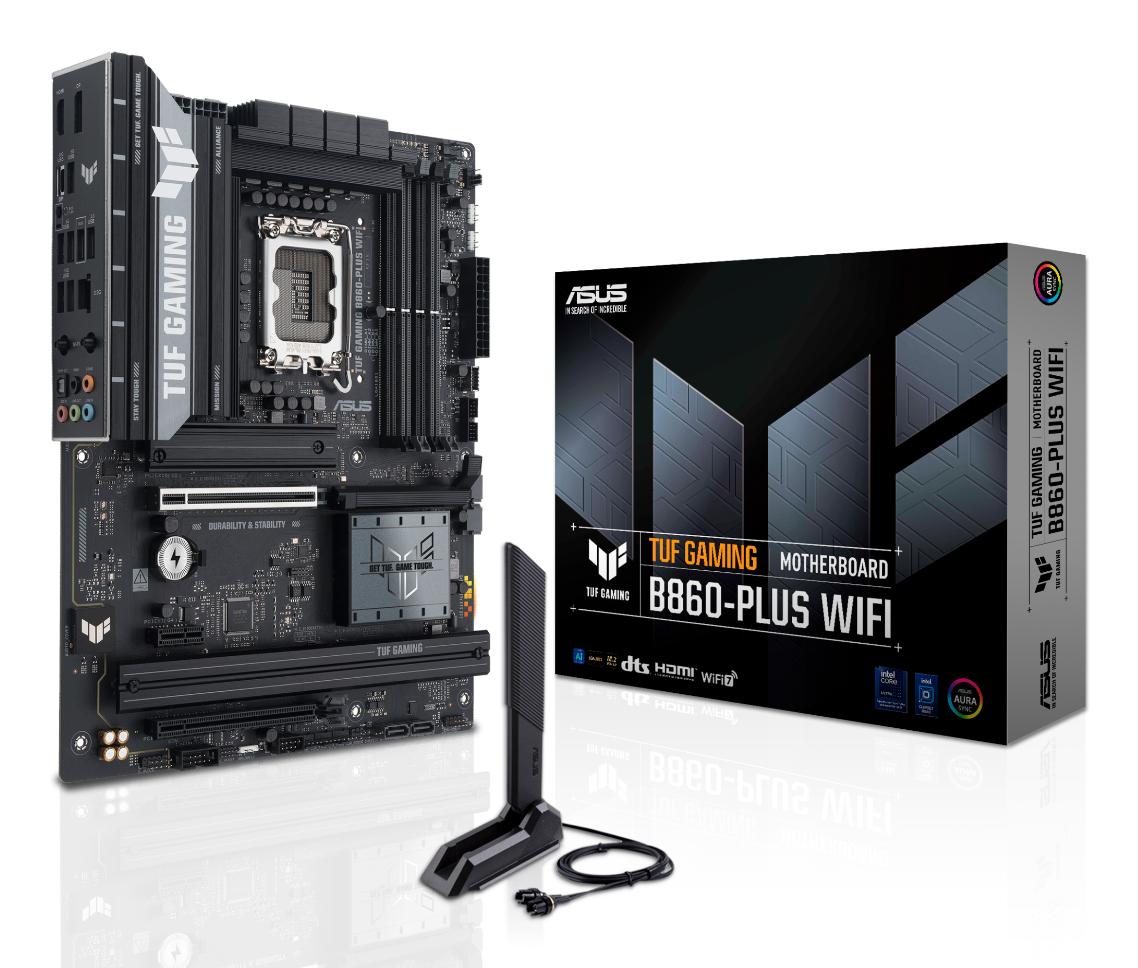 MB ASUS TUF GAMING B860-PLUS WIFI LGA B860 (ARROW LAKE) 4DDR5 HDMI+DP+TYPE-C T 3*M2 WIFI7 PCIE 4.0 ATX