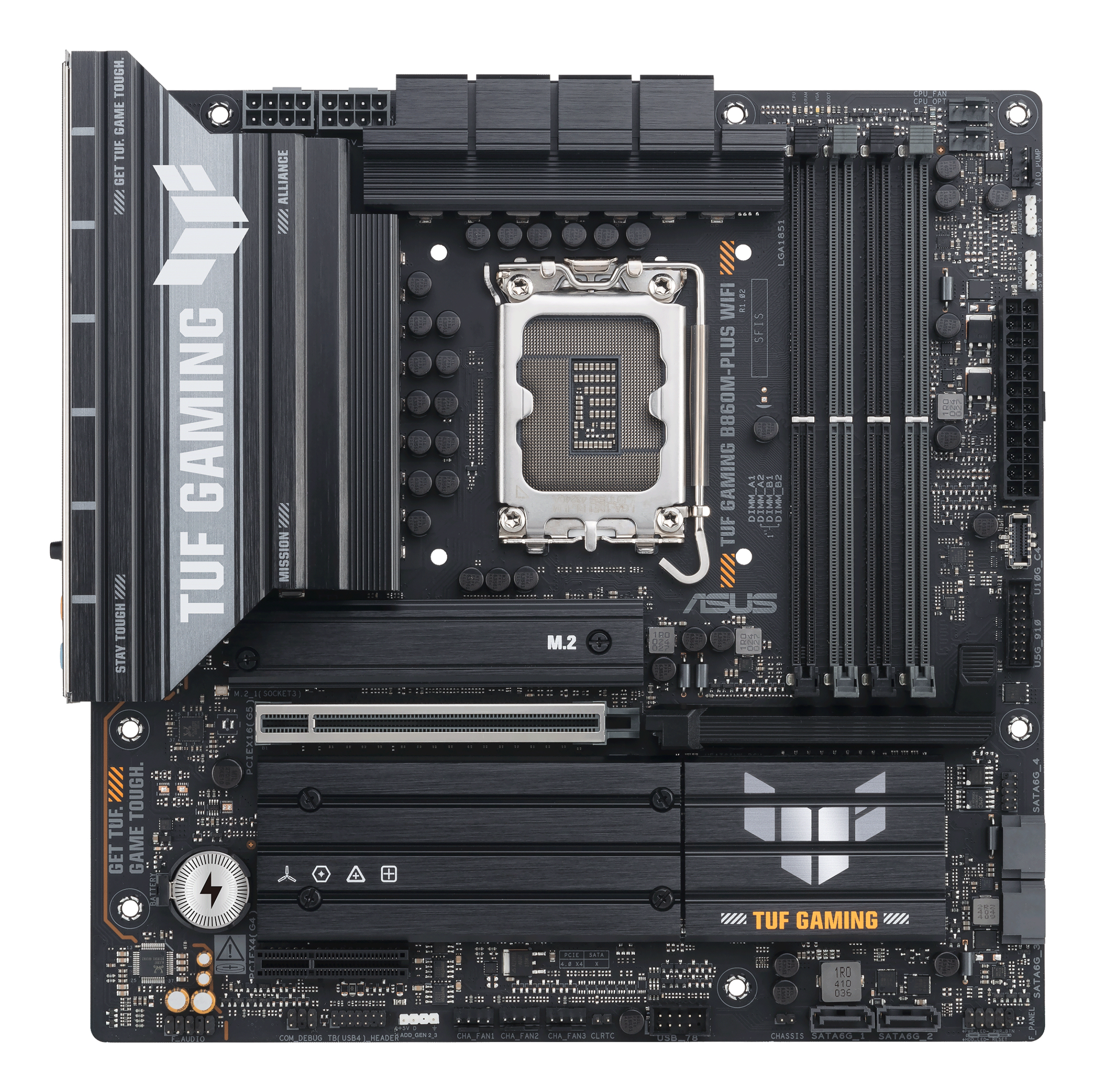 MB ASUS TUF GAMING B860M-PLUS WIFI LGA B860 (ARROW LAKE) 4DDR5 HDMI+DP+TYPE-C T 3*M2 WIFI7 PCIE 4.0 mATX