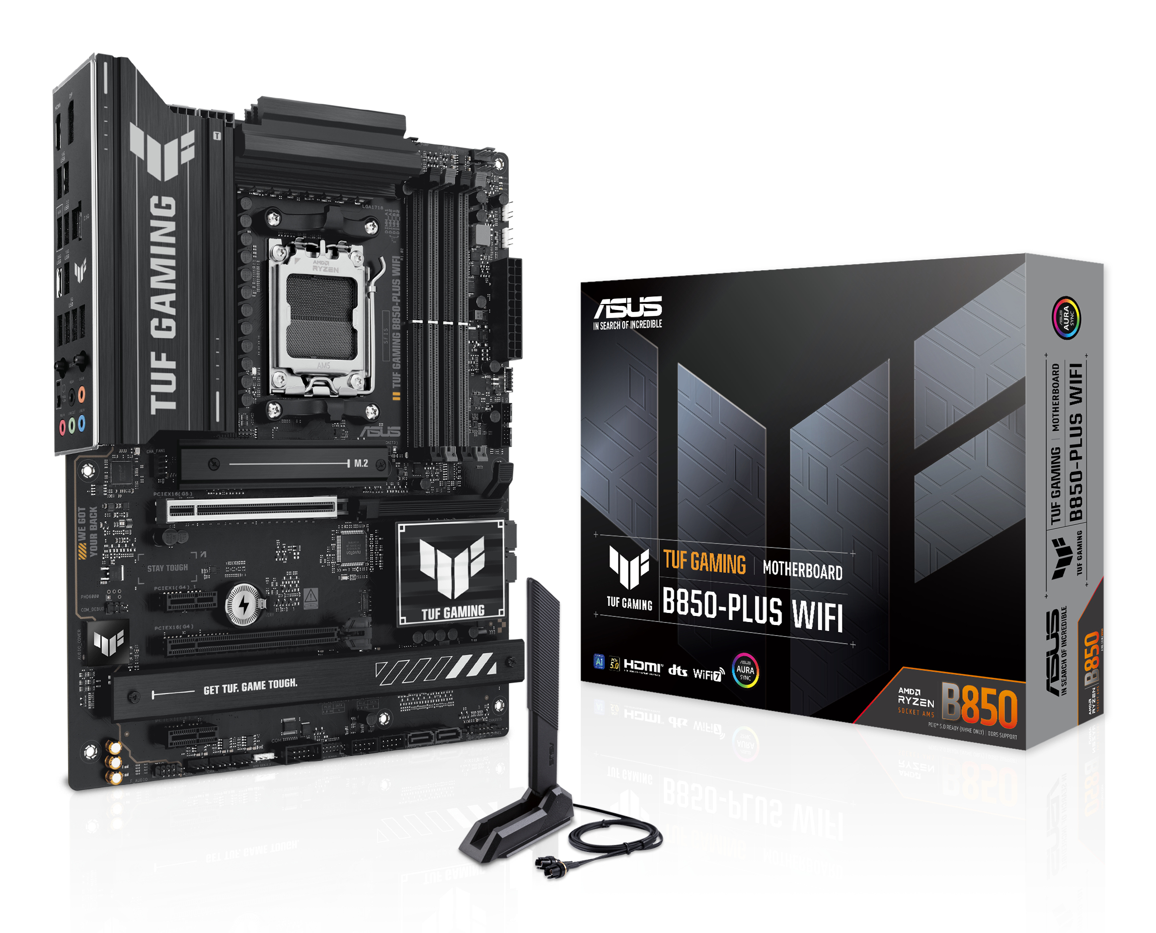 ASUS MB AMD B850PL, DDR5 TUF GAMING B850-PLUS WIFI , AM5, B850 USB, MB, M2/SATA