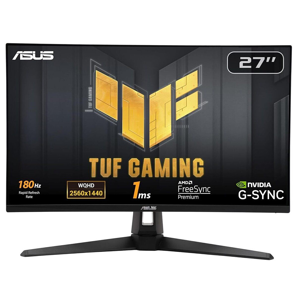 ASUS MONITOR GAMING 27 LED IPS 16:9 QHD 1MS 180HZ 250 CDM, TUF, DP/HDMI, MULTIMEDIALE